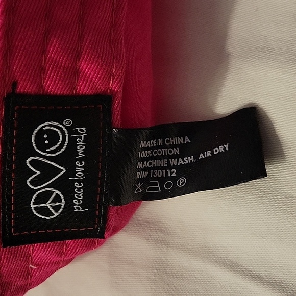 Peace Love World Baseball Hat. Unisex. - Picture 5 of 9